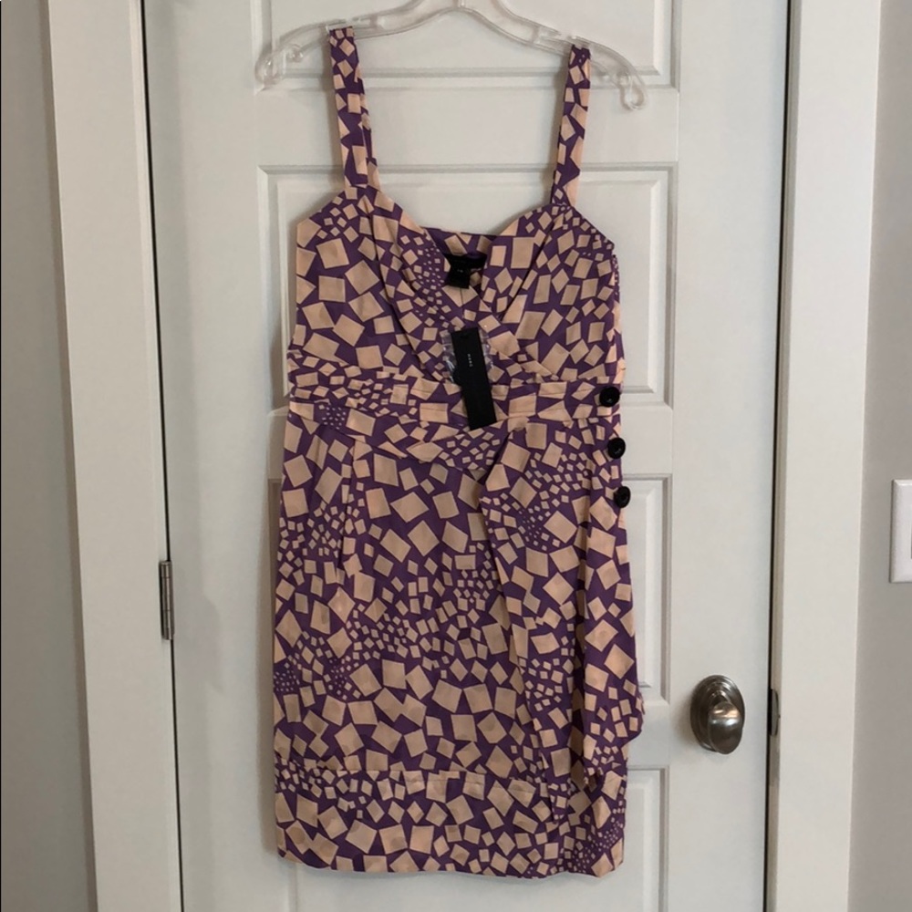 Marc by Marc Jacobs Dress - purple & cream squares